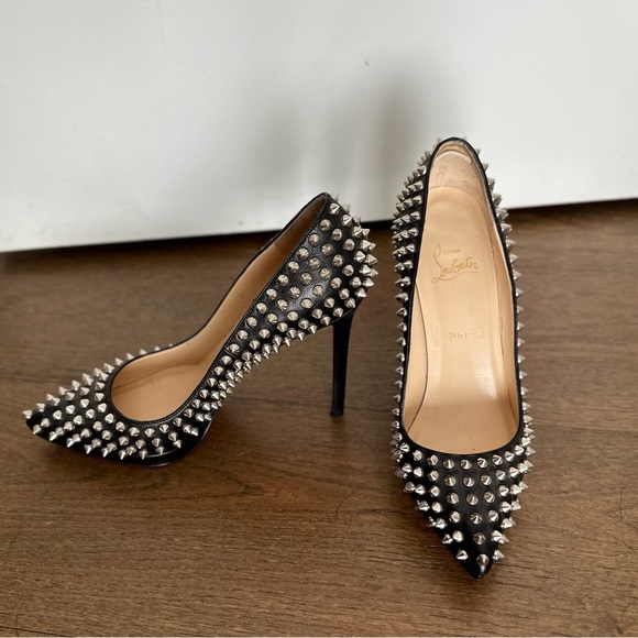 🔥CHRISTIAN LOUBOUTIN PIGALLE PLATO SPIKED 120 Pumps 39 SOLD OUT 🔥MAKE AN OFFER❣️ - Picture 12 of 16